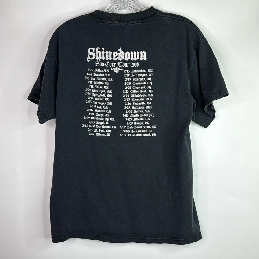 Shinedown Equinox Concert Tour 2006 Black Tshirt Size Medium